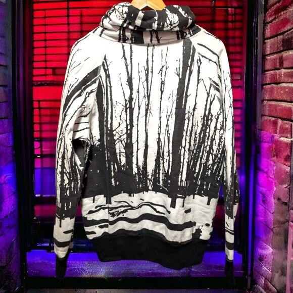 Judy Black Pullover Loose Turtleneck Made in Canada, Large - Picture 2 of 5